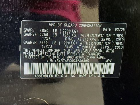 Certified 2025 Subaru Outback Premium w/ Popular Package #1 AWD/4WD image 43