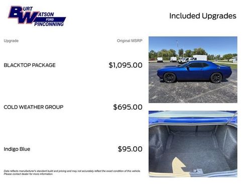 Used 2022 Dodge Challenger R/T w/ Blacktop Package RWD image 3