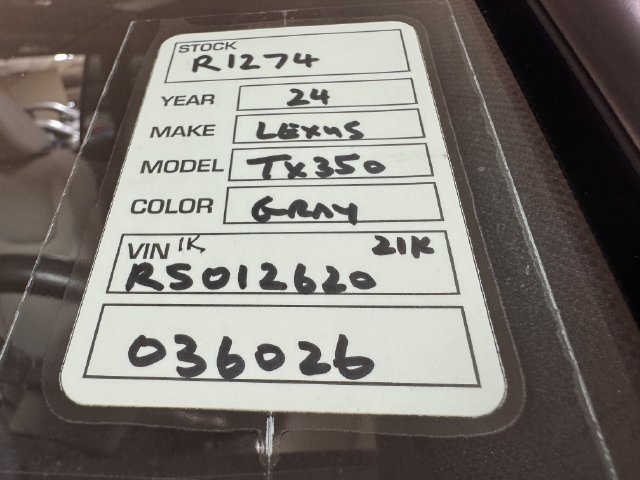 Used 2024 Lexus TX 350 FWD w/ Technology Package image 28