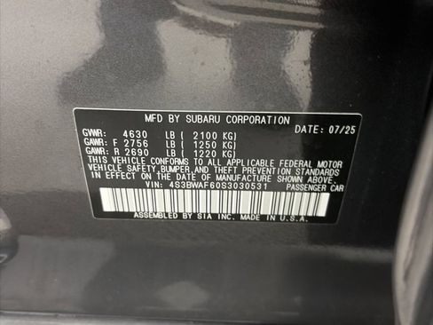 New 2025 Subaru Legacy Premium image 9