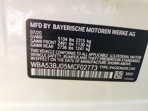 Used 2021 BMW 540i w/ Executive Package RWD image 8