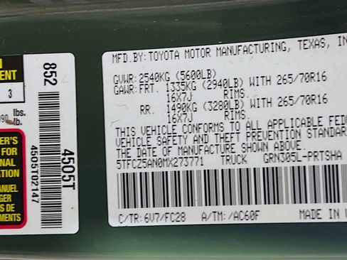 Certified 2021 Toyota Tacoma SR5 w/ Trail Edition AWD/4WD image 28
