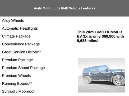 Used 2025 GMC Hummer EV 3X w/ LPO, Sport Package image 8