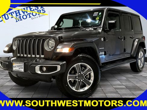 Used 2022 Jeep Wrangler Unlimited Sahara w/ Cold Weather Group image 1