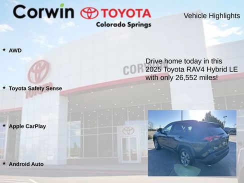 Used 2025 Toyota RAV4 LE AWD/4WD image 6