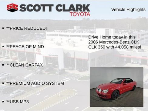 Used 2006 Mercedes-Benz CLK 350 Cabriolet image 7