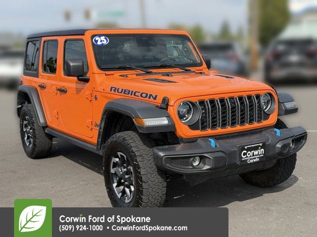 Used 2025 Jeep Wrangler Unlimited Rubicon 4xe w/ Safety Group AWD/4WD 360° Tour