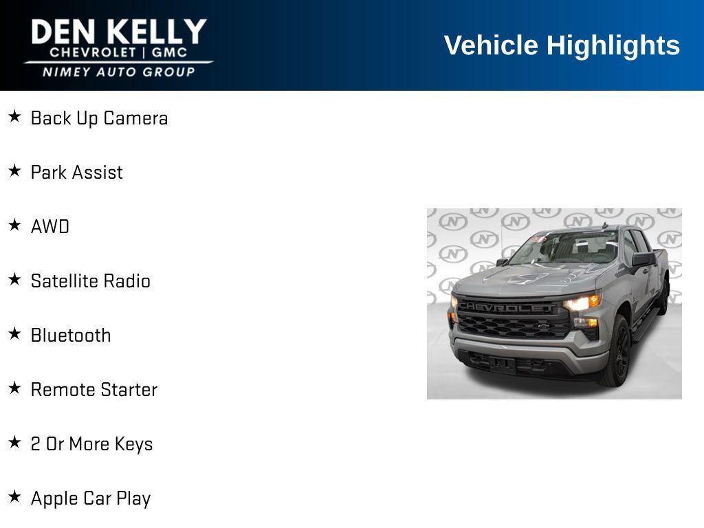 Certified 2024 Chevrolet Silverado 1500 Custom AWD/4WD image 5
