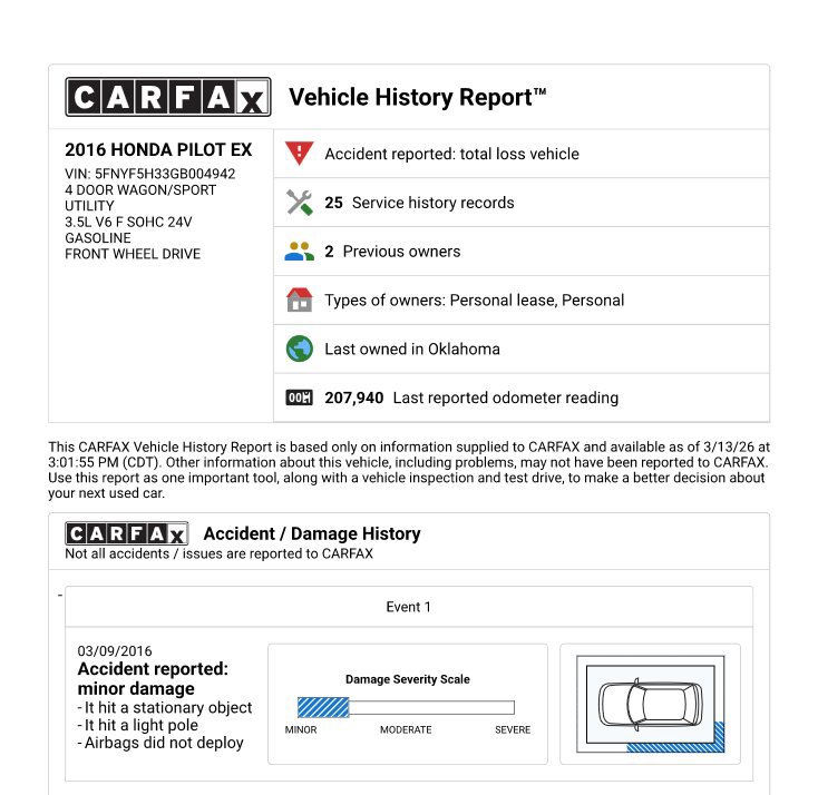 Used 2016 Honda Pilot EX image 2