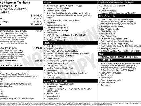 Used 2016 Jeep Cherokee Trailhawk w/ Comfort/Convenience Group image 17