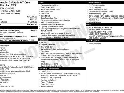 Used 2019 Chevrolet Colorado W/T w/ WT Convenience Package image 4