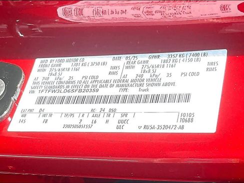 Used 2025 Ford F150 XLT w/ Equipment Group 302A MID AWD/4WD image 33