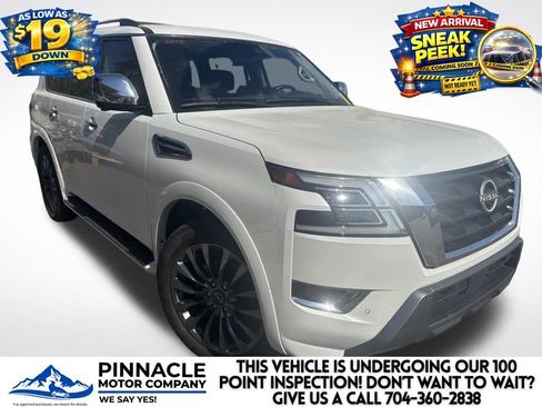 Used 2023 Nissan Armada Platinum w/ Captain's Chairs Package image 1