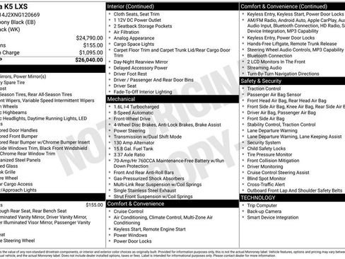 Certified 2022 Kia K5 LXS image 7