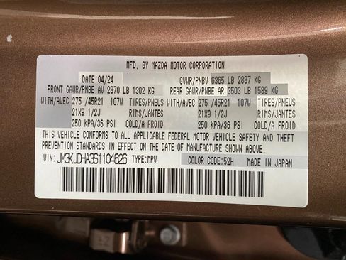 Used 2025 MAZDA CX-70 Plug-In Hybrid w/ Premium Pkg image 78