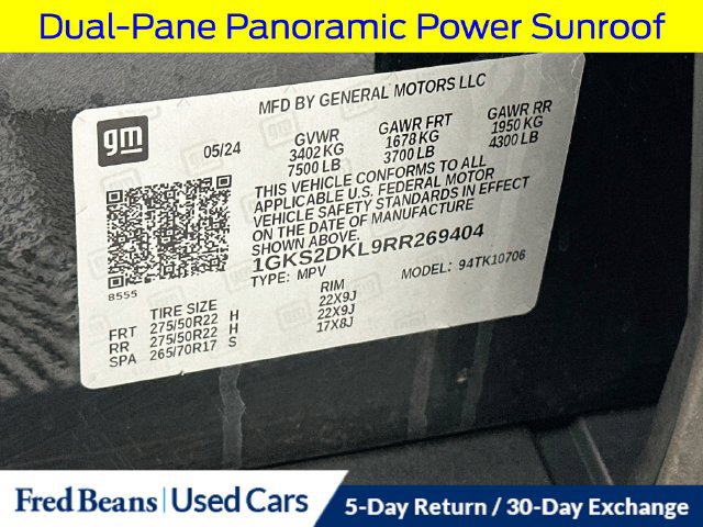 Used 2024 GMC Yukon Denali w/ Advanced Technology Package AWD/4WD image 43