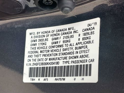 Used 2019 Honda Civic EX image 30