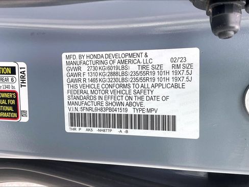 Used 2023 Honda Odyssey Touring image 18