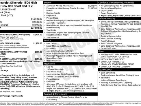 Used 2023 Chevrolet Silverado 1500 High Country w/ High Country Premium Package AWD/4WD image 6