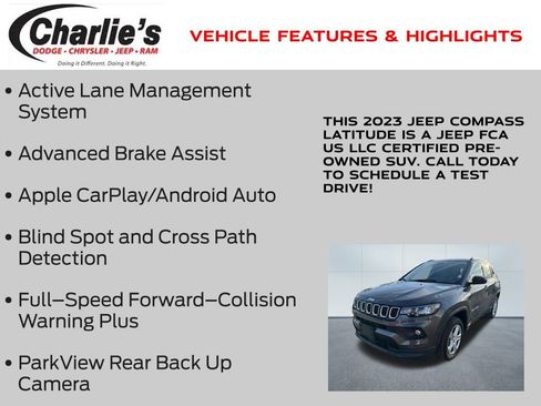 Certified 2023 Jeep Compass Latitude image 7