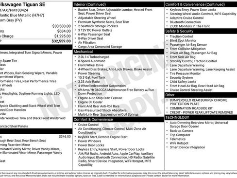 Used 2023 Volkswagen Tiguan SE image 41