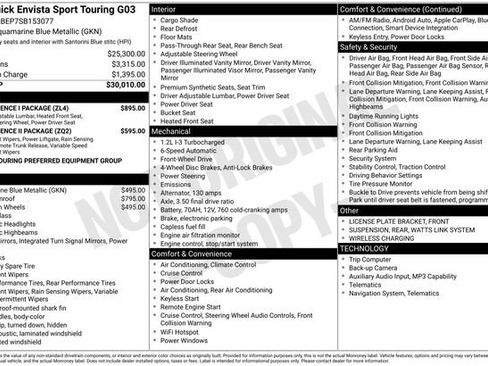 Used 2025 Buick Envista Sport Touring w/ Convenience I Package FWD image 13
