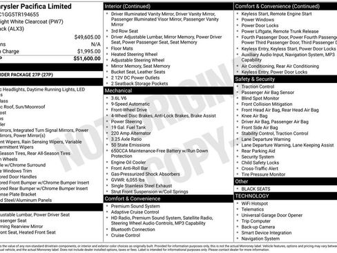 Used 2026 Chrysler Pacifica Limited FWD image 2