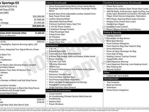 Used 2026 Kia Sportage EX w/ EX Panorama Roof Package image 31