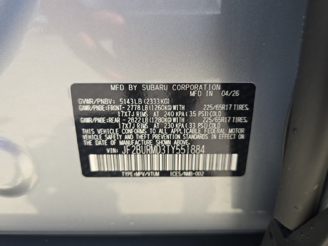 New 2026 Subaru Outback Wilderness AWD/4WD image 29