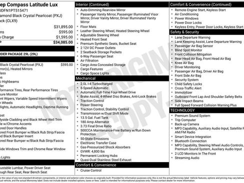 Certified 2023 Jeep Compass Latitude AWD/4WD image 37