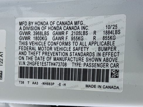 New 2026 Honda Civic Si image 33