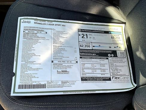 New 2026 Jeep Wrangler Sport image 17