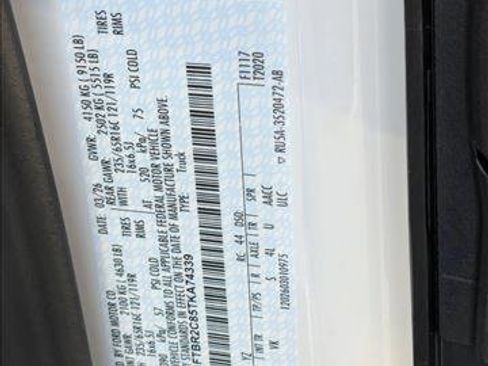 New 2026 Ford Transit 250 148 Medium Roof Extended AWD w/ Load Area Protection Package image 15