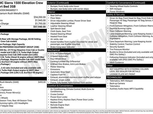Used 2022 GMC Sierra 1500 Elevation AWD/4WD image 5
