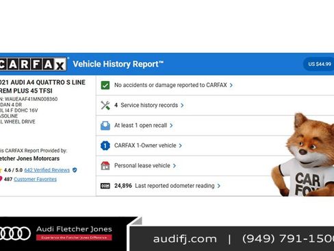 Used 2021 Audi A4 2.0T Premium Plus w/ Premium Plus Package image 2