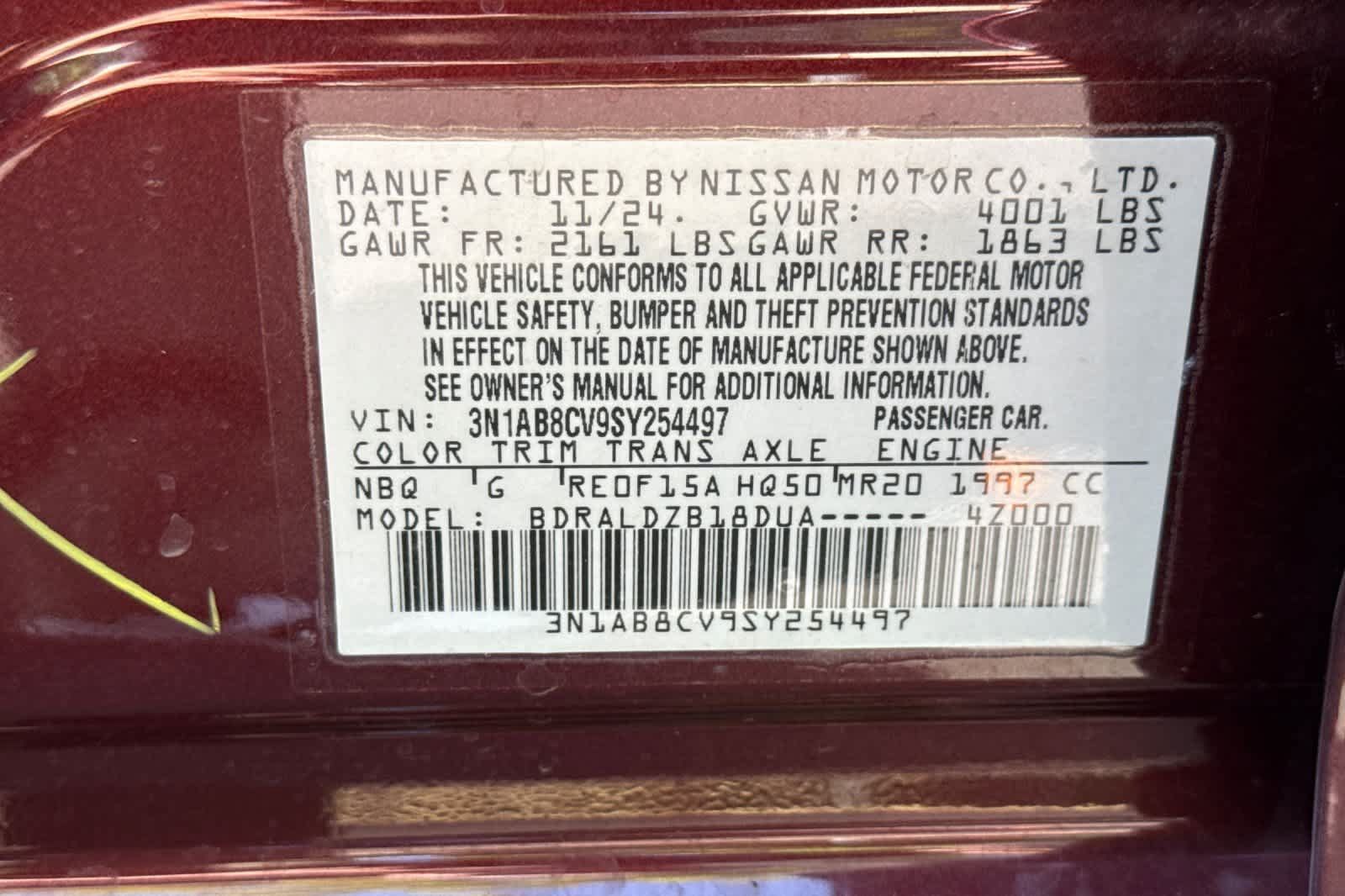 Used 2025 Nissan Sentra SV FWD image 27