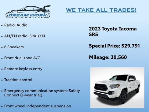 Used 2023 Toyota Tacoma SR5 image 2