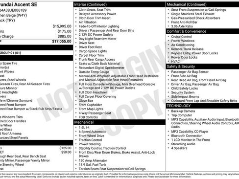 Used 2018 Hyundai Accent SE FWD image 1
