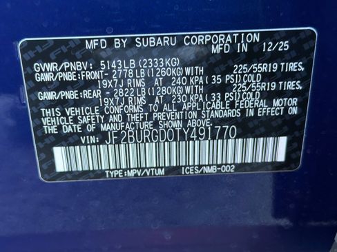 New 2026 Subaru Outback Limited XT image 27