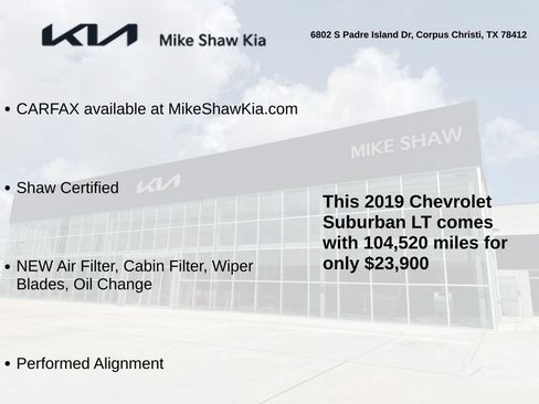 Used 2019 Chevrolet Suburban LT w/ Texas Edition Package AWD/4WD image 3