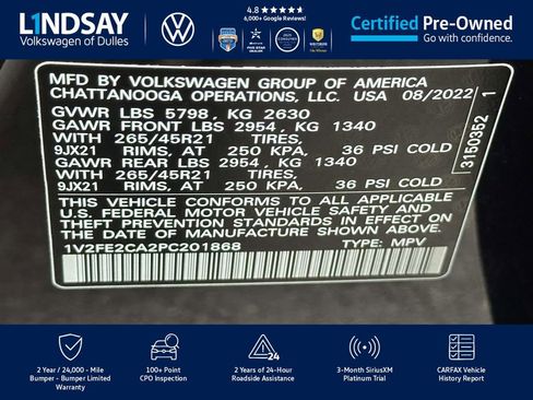 Certified 2023 Volkswagen Atlas Cross Sport SEL Premium R-Line image 26