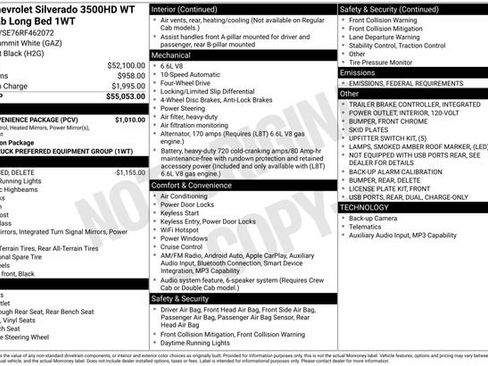 Used 2024 Chevrolet Silverado 3500 W/T w/ WT Convenience Package image 30