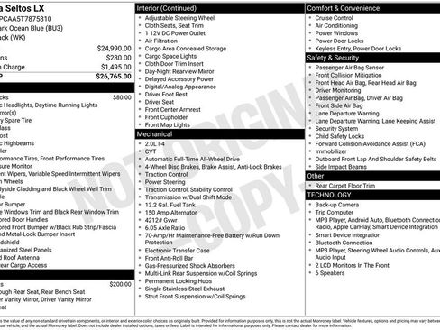 Certified 2026 Kia Seltos LX AWD/4WD image 40