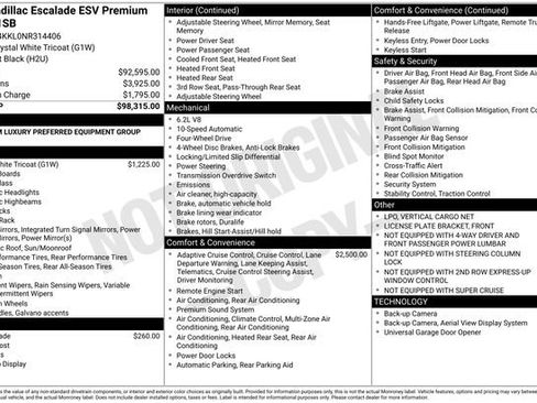 Used 2022 Cadillac Escalade ESV Premium Luxury AWD/4WD image 3
