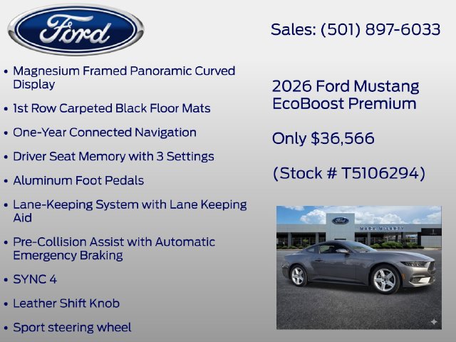 New 2026 Ford Mustang Premium RWD image 24