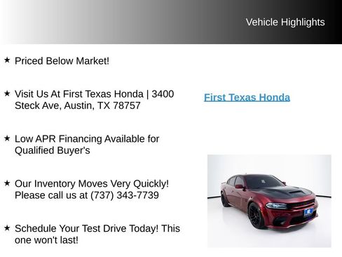 Used 2021 Dodge Charger SRT Hellcat w/ Harman/Kardon Audio Group RWD image 10