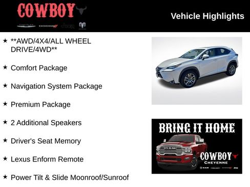 Used 2015 Lexus NX 200t AWD w/ Premium Package image 2