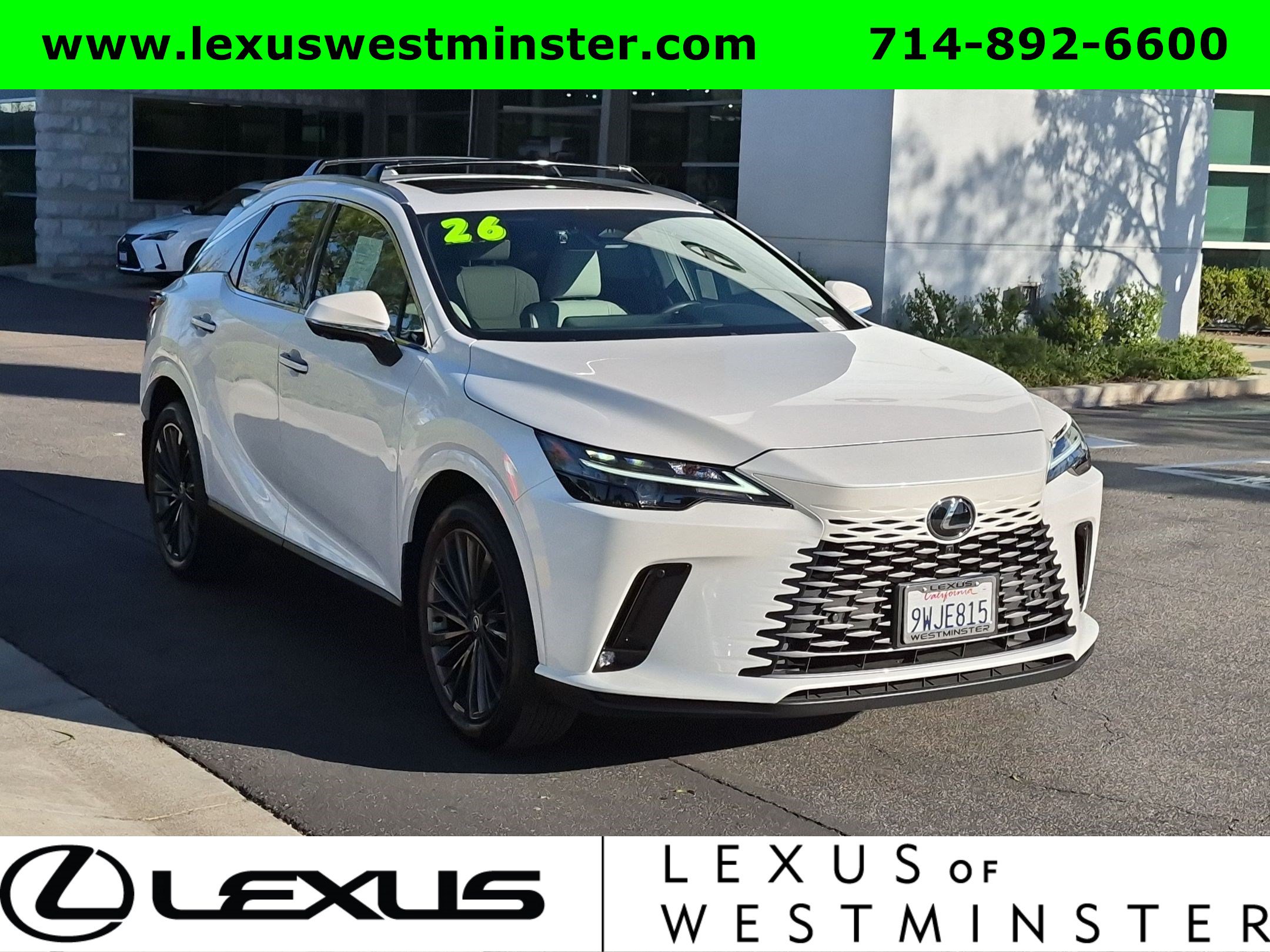 Used 2026 Lexus RX 350h w/ Convenience Package AWD/4WD image 3
