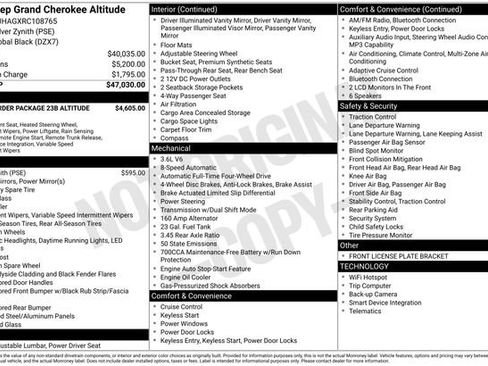 Used 2024 Jeep Grand Cherokee Altitude AWD/4WD image 15