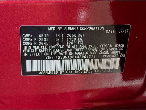 Used 2018 Subaru Legacy 2.5i Premium w/ Moonroof Package AWD/4WD image 40